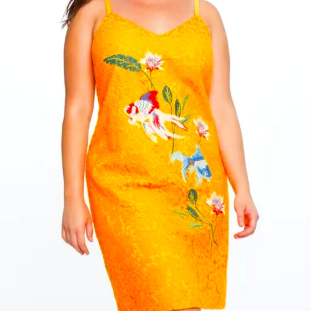 ELOQUII FLORAL EMBROIDERED LACE SIZE 14